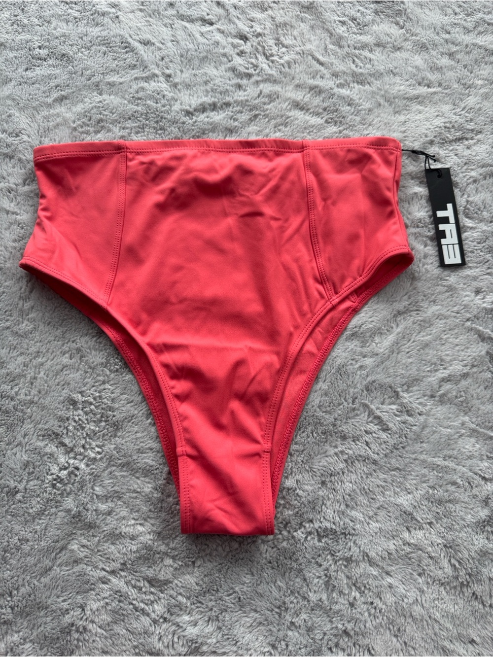 TA3 Kini Hi Cut Bottom Bikini Shapewear Swimsuit Separate Coral Medium